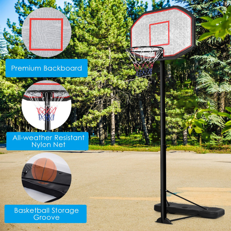 43 Inch Indoor Outdoor Height Adjustable Basketball Hoop