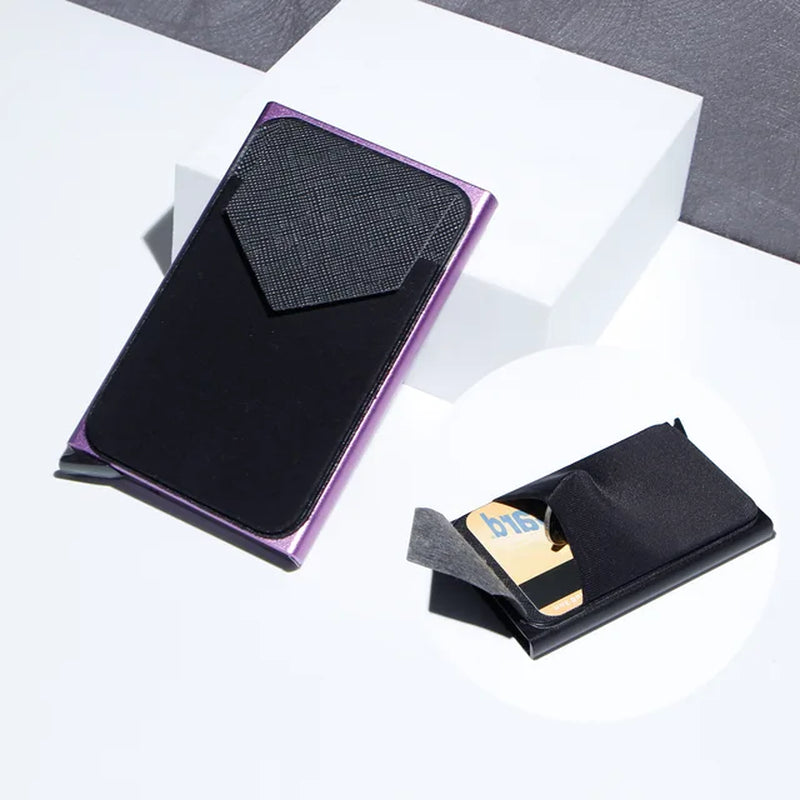 Carbon Fiber Card Holder Wallets Men RFID Black Magic Trifold Leather Slim Mini Wallet Small Money Bag Male Purses Wallet Women