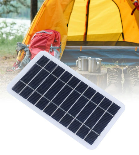 LAFGUR Solar Panel Charger,Solar Panel,2W 5V Polycrystalline Silicon Solar Panel Outdoor Solar Battery Charger Mobile Power Supply for Charging Mobile Phone