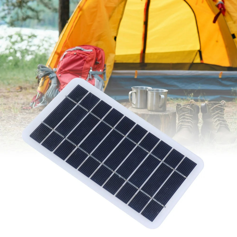 LAFGUR Solar Panel Charger,Solar Panel,2W 5V Polycrystalline Silicon Solar Panel Outdoor Solar Battery Charger Mobile Power Supply for Charging Mobile Phone