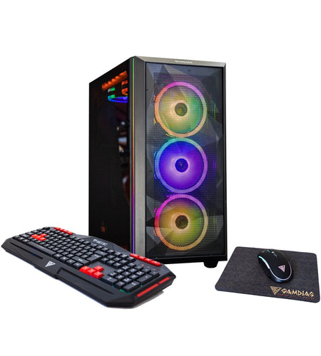 Omega 3 Core Gaming Desktop, Intel Core I5-12400, 8 Core 16 Threads, 16GB DDR4 Desktop, Windows 10, 1TB HDD