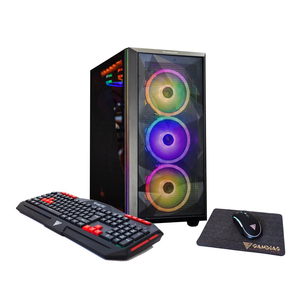 Omega 3 Core Gaming Desktop, Intel Core I5-12400, 8 Core 16 Threads, 16GB DDR4 Desktop, Windows 10, 1TB HDD