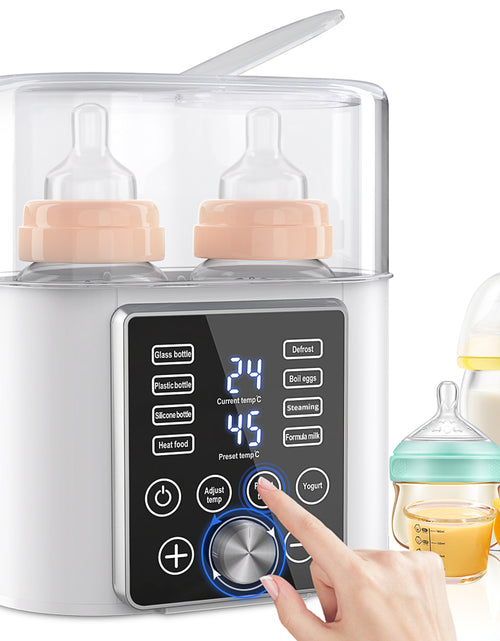 Load image into Gallery viewer, 9-In-1 Bottle Warmer, Double Baby Fast Milk Warmer Babies Food Heater &amp; Defrost
