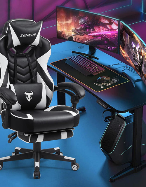 Load image into Gallery viewer, Gaming Chairs for Adults Black Recliner Computer Chair with Footrest Ergonomic PC Gaming Chair with Massage High Back Chair for Gaming Big and Tall Gamer Chair Large Computer Gaming Chair
