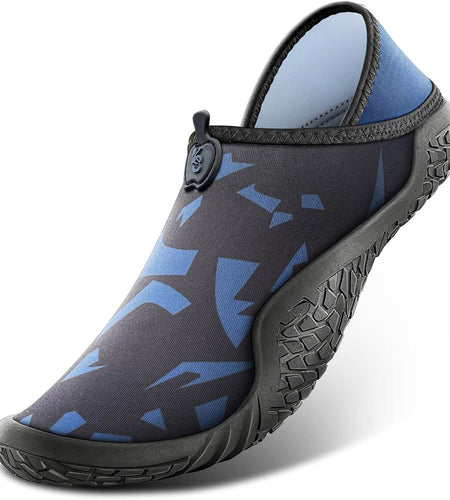 BULLIANT Men Water Shoes Slip on Beach Swim Shoes Aqua Barefoot Shoes Unisex Wit