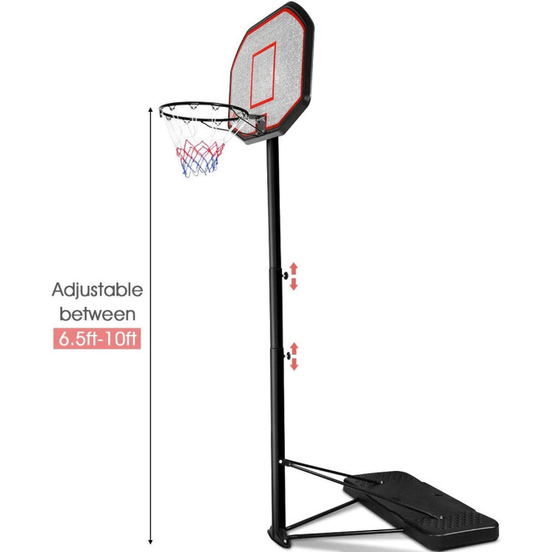 43 Inch Indoor Outdoor Height Adjustable Basketball Hoop