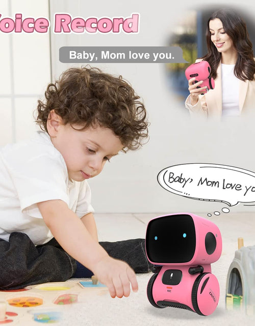 Load image into Gallery viewer, Robots for Girls 3-5, Interactive Smart Robotic with Touch Sensor, Voice Control, Speech Recognition, Singing, Dancing, Repeating and Recording, Birthday Gifts for 3+ Year Old Kids Boys Girls
