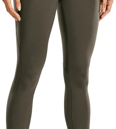 Women'S Hugged Feeling Compression Running Leggings 25 Inches - Non See-Through Thick Training Tights Workout Pants