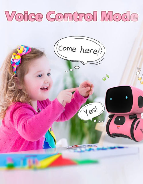 Load image into Gallery viewer, Robots for Girls 3-5, Interactive Smart Robotic with Touch Sensor, Voice Control, Speech Recognition, Singing, Dancing, Repeating and Recording, Birthday Gifts for 3+ Year Old Kids Boys Girls
