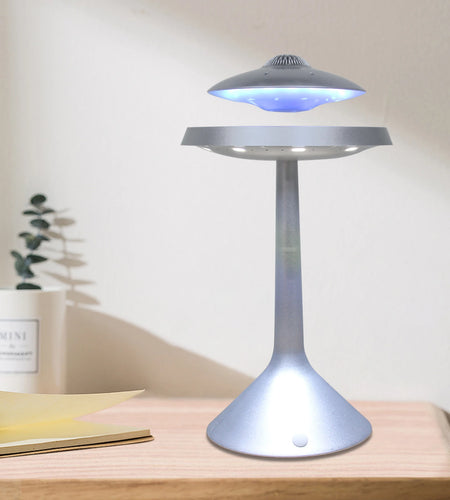 UFO Magnetic Levitation Floating Light LED Table Lamp Wired Bluetooth Speaker