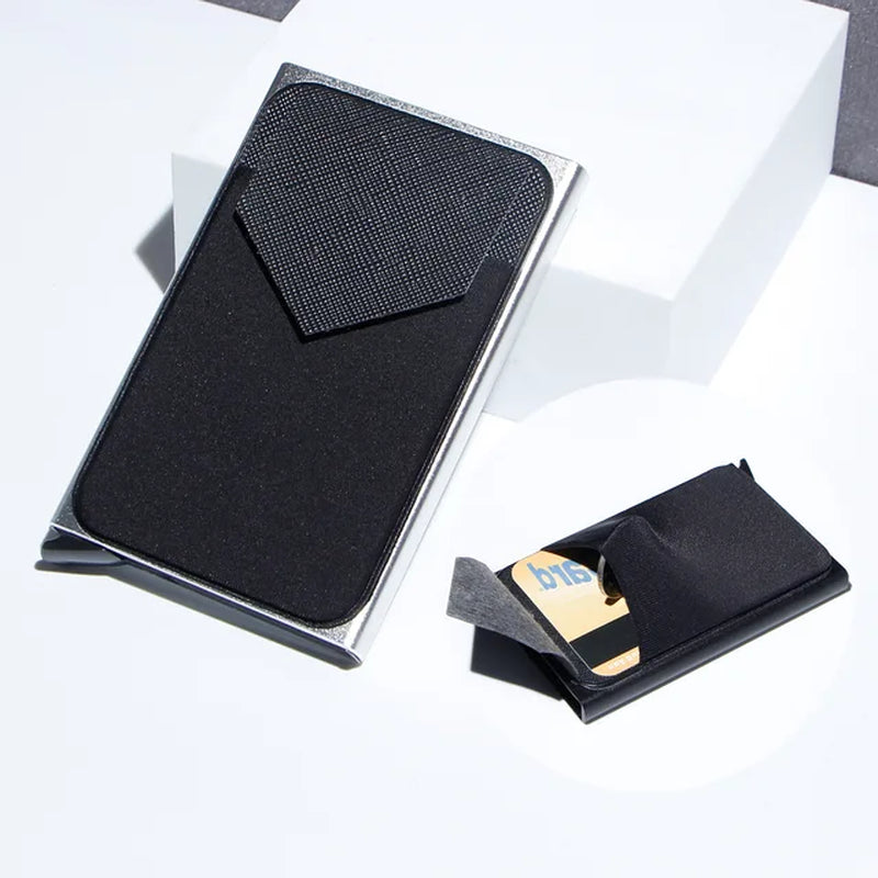 Carbon Fiber Card Holder Wallets Men RFID Black Magic Trifold Leather Slim Mini Wallet Small Money Bag Male Purses Wallet Women