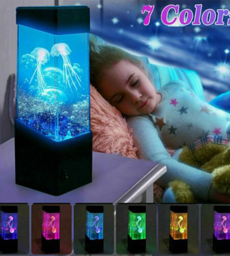 Colorful LED Jellyfish Night Light Jellyfish Aquarium Decorative Lamp Creative Night Light Kids Birthday Gift Home Room Decor