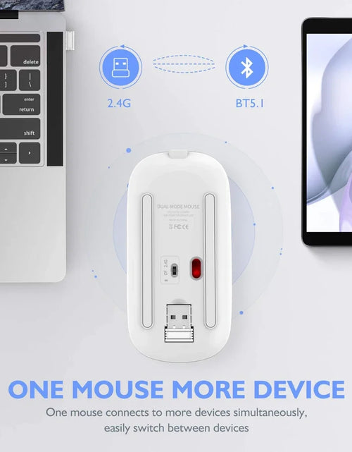 Load image into Gallery viewer, Wireless Mouse Bluetooth--Compatible RGB Rechargeable Mouses Wireless Computer Silent Mice LED Backlit Ergonomic Gaming Mouse
