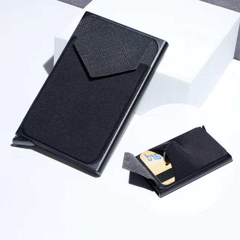 Carbon Fiber Card Holder Wallets Men RFID Black Magic Trifold Leather Slim Mini Wallet Small Money Bag Male Purses Wallet Women