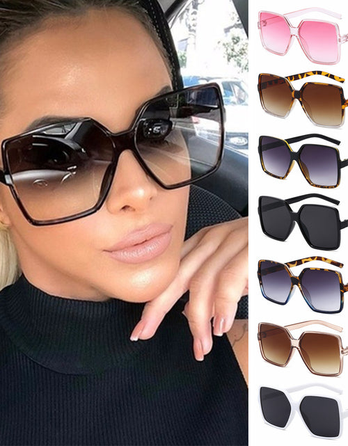 Load image into Gallery viewer, 1 PC Car Motor Oversized Square Sunglasses for Women and Men UV Protection Eyeglasses Retro Big Frame Sun Glasses Fashion Shades
