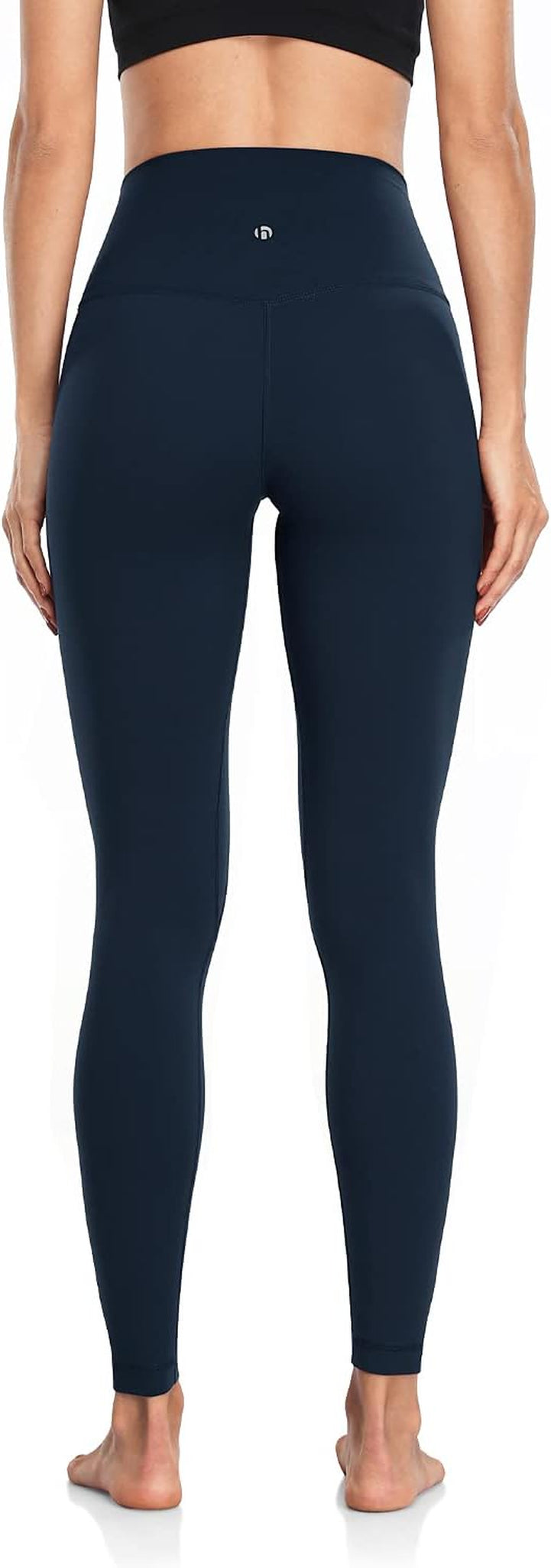 Essential Full Length Yoga Leggings, High Waisted Compression Pants 28''